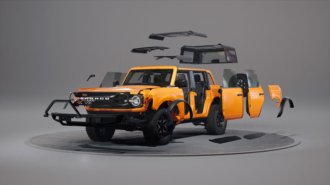 La nueva Ford Bronco fue diseñada para una personalización fácil e ilimitada