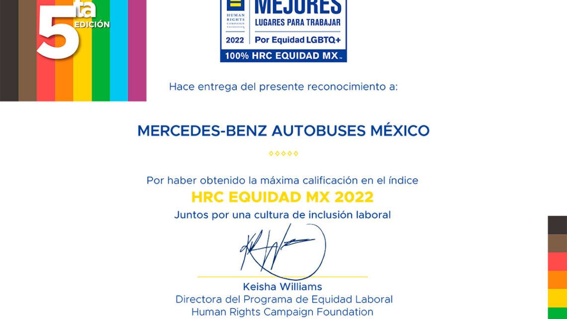 Por tercer año MBA obtiene el certificado HRC Equidad MX