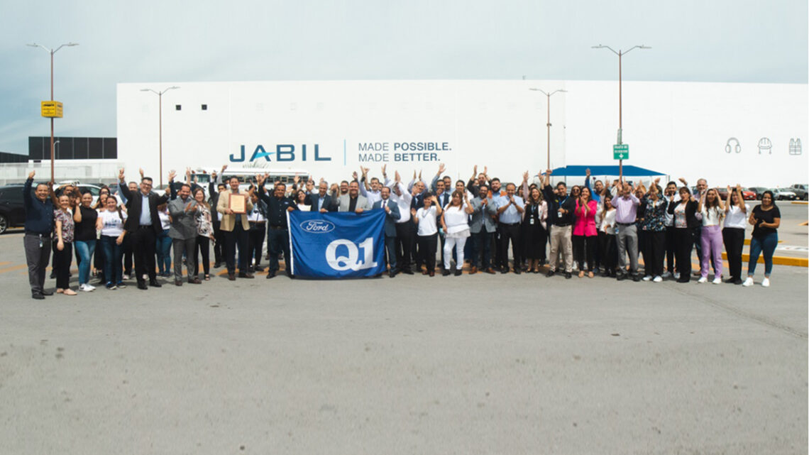 Ford otorga reconocimiento de excelencia y calidad Ford Q1 a Jabil